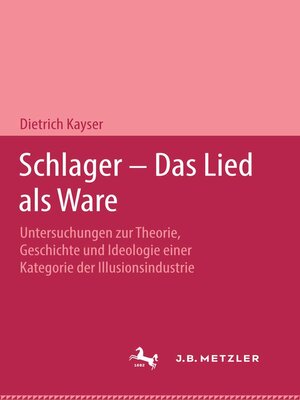 cover image of Schlager--Das Lied als Ware